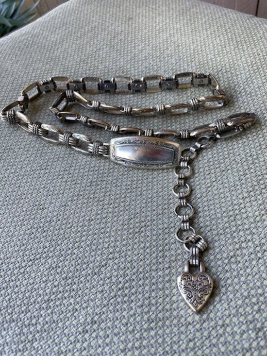 Brighton Accessories - Vintage Brighton 1996 Belt Silver Tone Chain Links